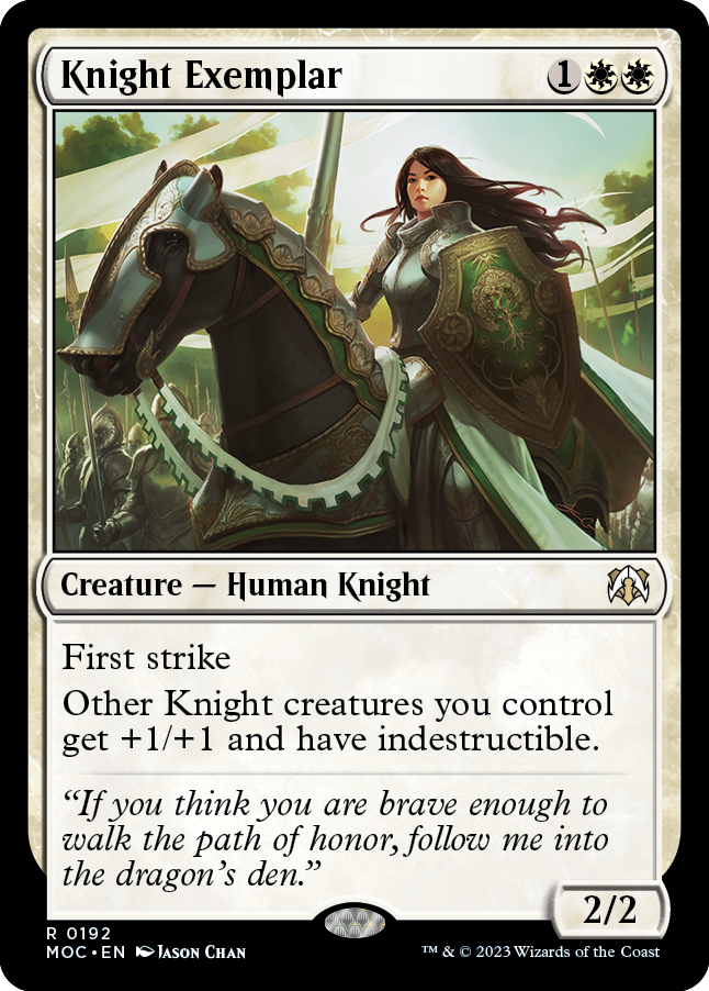 Knight Exemplar [March of the Machine Commander] | Cards and Coasters CA