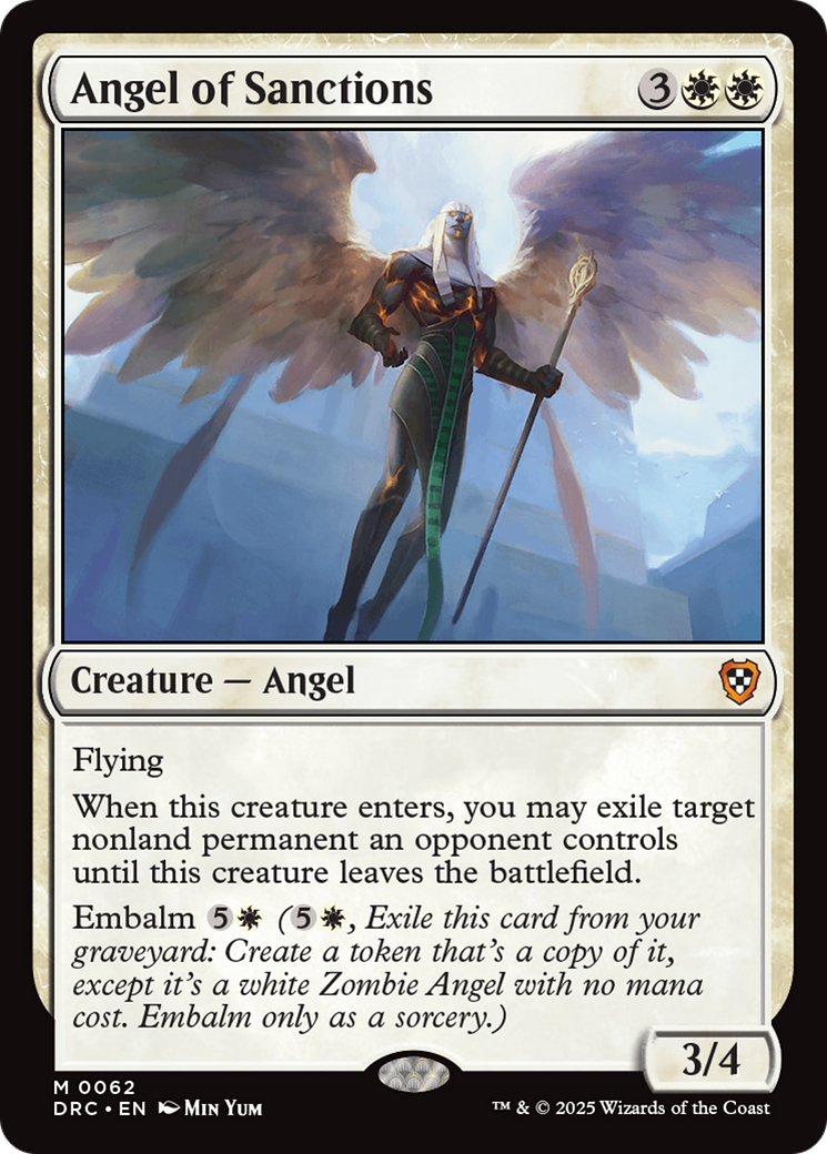 Angel of Sanctions [Aetherdrift Commander] | Cards and Coasters CA