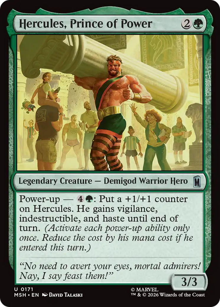 Hercules, Prince of Power [Marvel Super Heroes] | Cards and Coasters CA