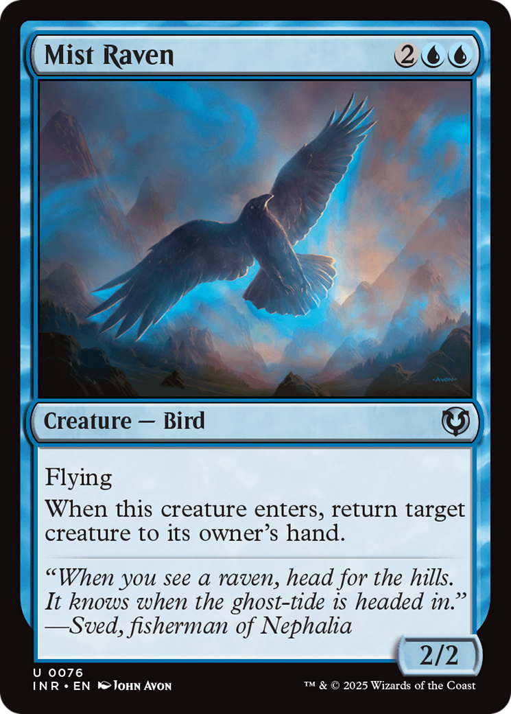 Mist Raven [Innistrad Remastered] | Cards and Coasters CA