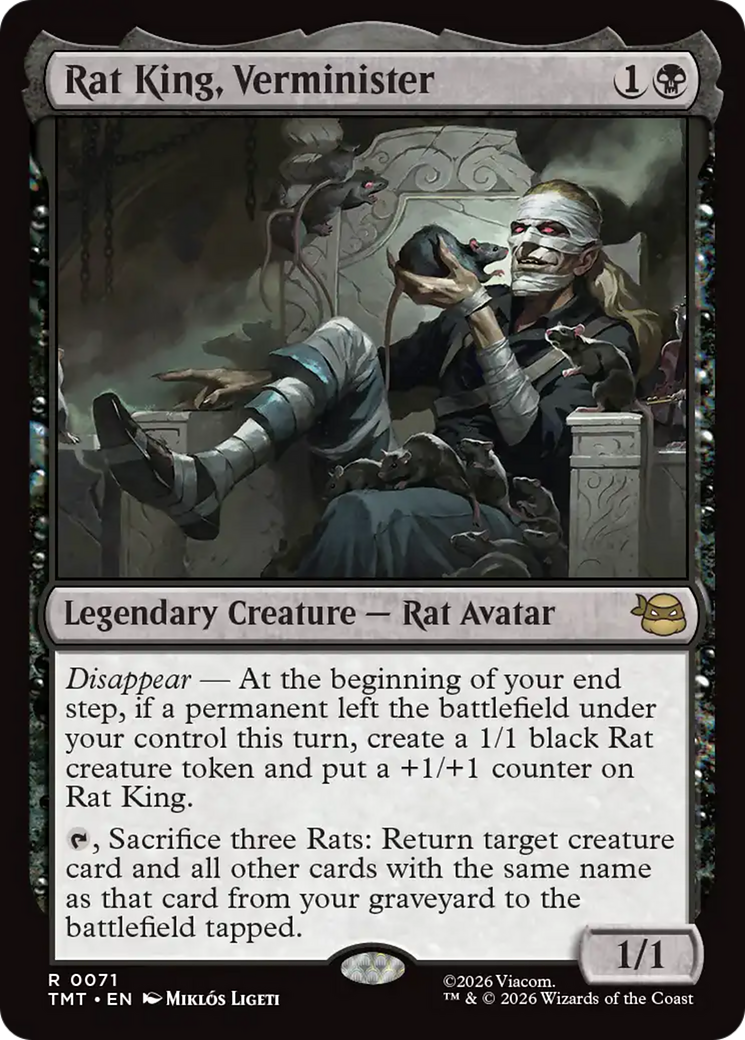 Rat King, Verminister [Teenage Mutant Ninja Turtles] | Cards and Coasters CA