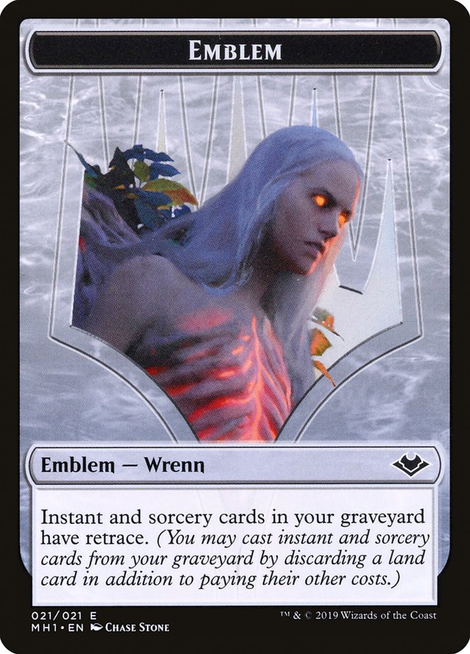 Elemental (008) // Wrenn and Six Emblem (021) Double-Sided Token [Modern Horizons Tokens] | Cards and Coasters CA