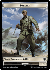 Soldier // Alien Warrior Double-Sided Token [Doctor Who Tokens] | Cards and Coasters CA