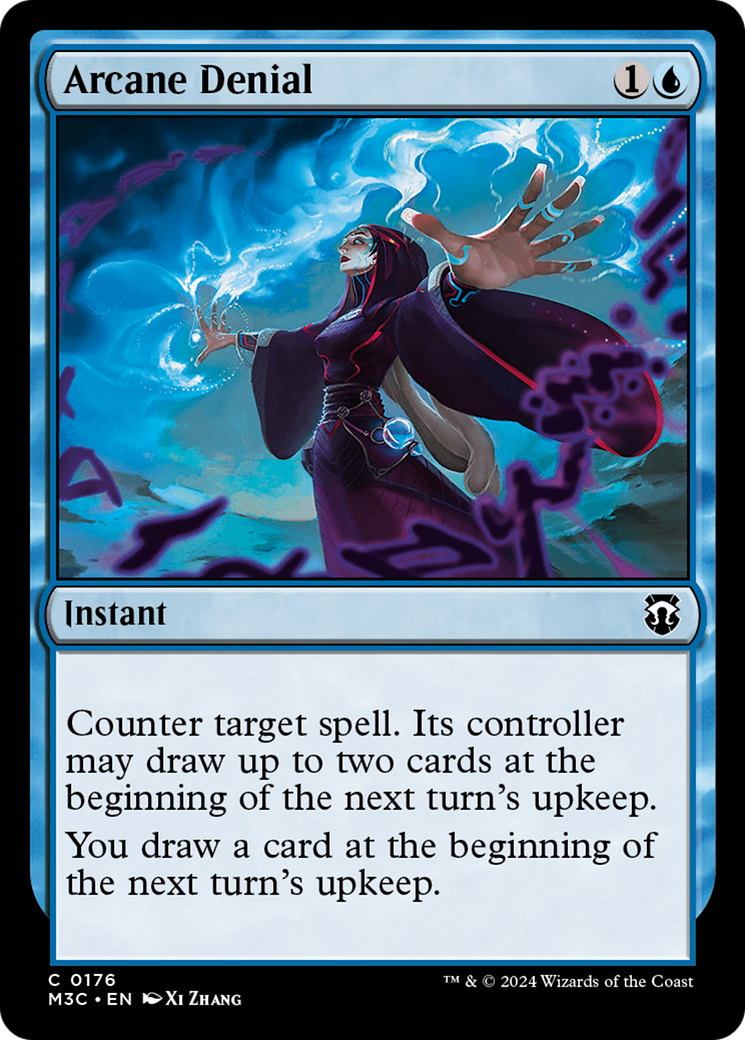 Arcane Denial (Ripple Foil) [Modern Horizons 3 Commander] | Cards and Coasters CA