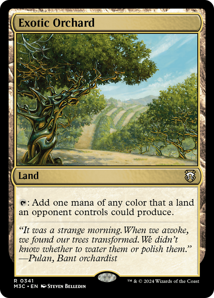 Exotic Orchard (Ripple Foil) [Modern Horizons 3 Commander] | Cards and Coasters CA