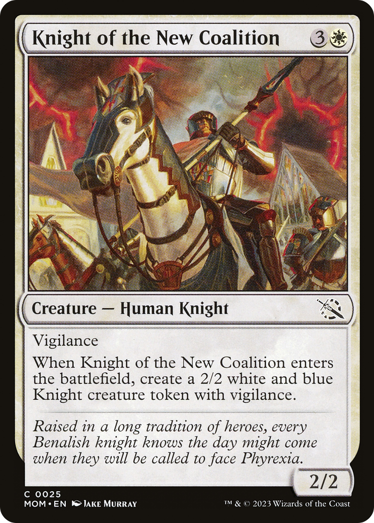 Knight of the New Coalition [March of the Machine] | Cards and Coasters CA
