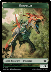 Gnome // Dinosaur (0010) Double-Sided Token [The Lost Caverns of Ixalan Tokens] | Cards and Coasters CA