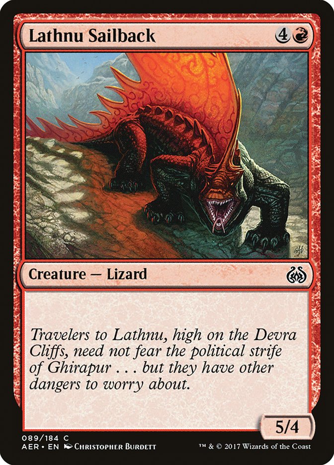 Lathnu Sailback [Aether Revolt] | Cards and Coasters CA