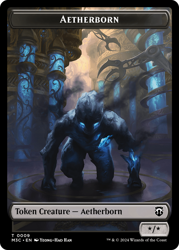 Aetherborn // Servo Double-Sided Token [Modern Horizons 3 Commander Tokens] | Cards and Coasters CA