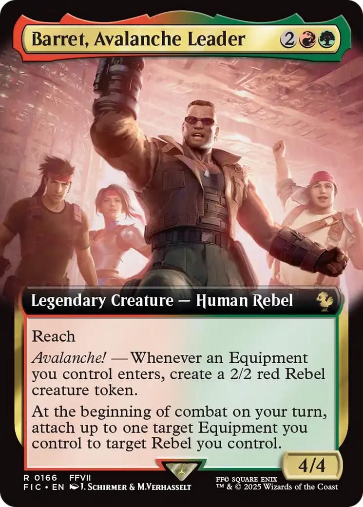 Barret, Avalanche Leader (Extended Art) [FINAL FANTASY Commander] | Cards and Coasters CA