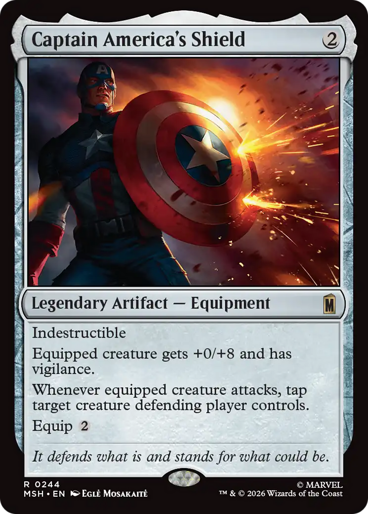 Captain America's Shield [Marvel Super Heroes] | Cards and Coasters CA
