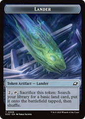 Beast (0006) // Lander Double-Sided Token [Edge of Eternities Tokens] | Cards and Coasters CA