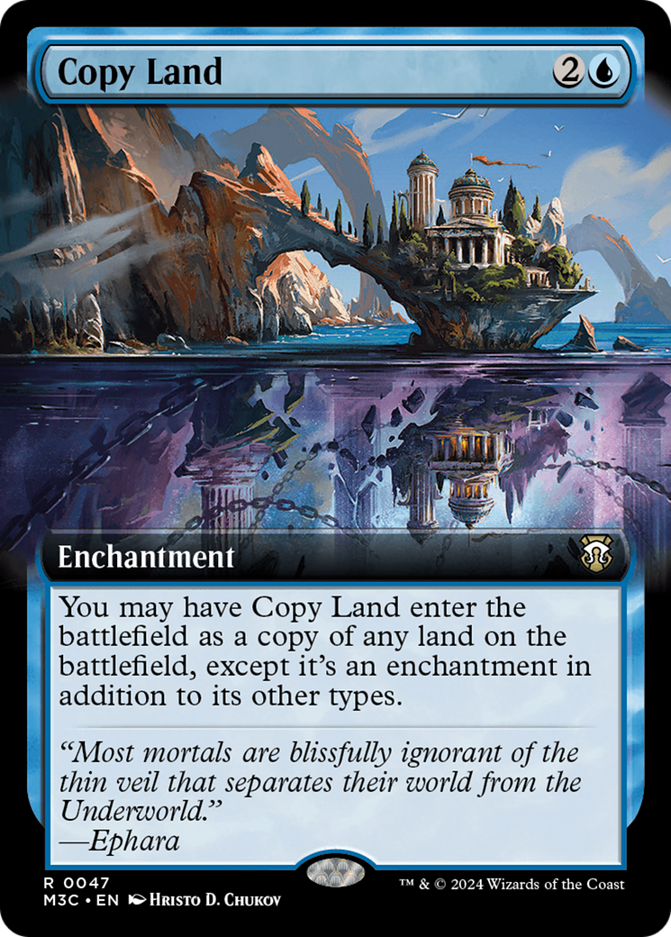 Copy Land (Extended Art) [Modern Horizons 3 Commander] | Cards and Coasters CA