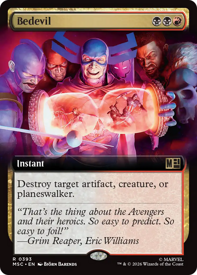 Bedevil (Extended Art) [Marvel Super Heroes Commander] | Cards and Coasters CA