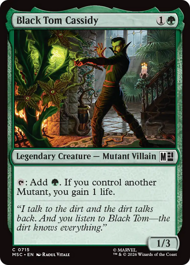 Black Tom Cassidy [Marvel Super Heroes Commander] | Cards and Coasters CA