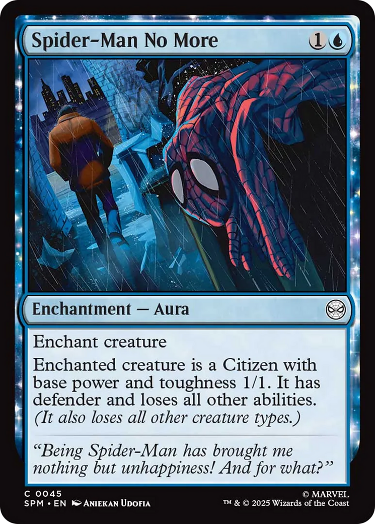 Spider-Man No More [Marvel's Spider-Man] | Cards and Coasters CA