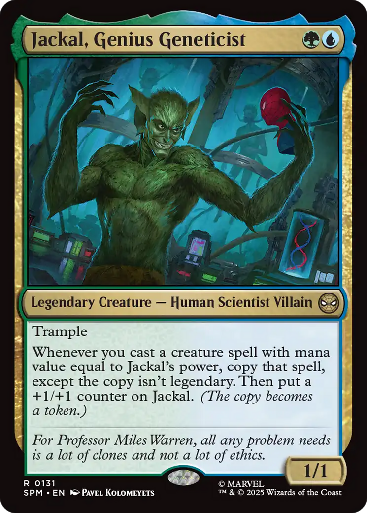 Jackal, Genius Geneticist [Marvel's Spider-Man] | Cards and Coasters CA