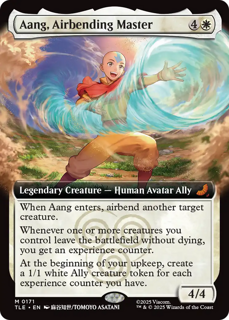 Aang, Airbending Master (Extended Art) [Avatar: The Last Airbender: Eternal-Legal] | Cards and Coasters CA