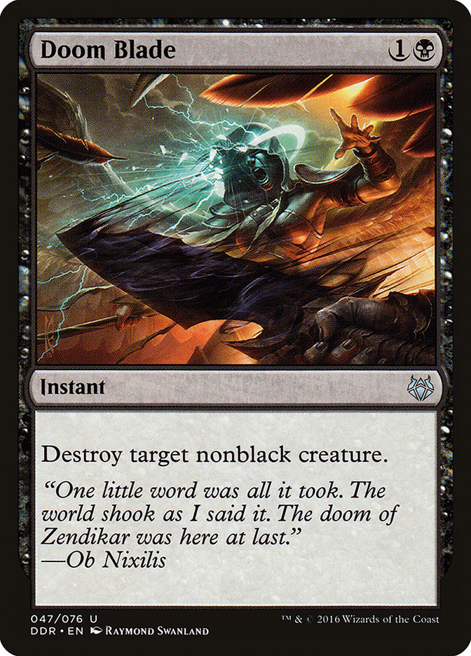 Doom Blade [Duel Decks: Nissa vs. Ob Nixilis] | Cards and Coasters CA