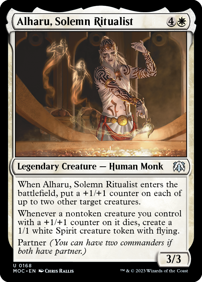 Alharu, Solemn Ritualist [March of the Machine Commander] | Cards and Coasters CA