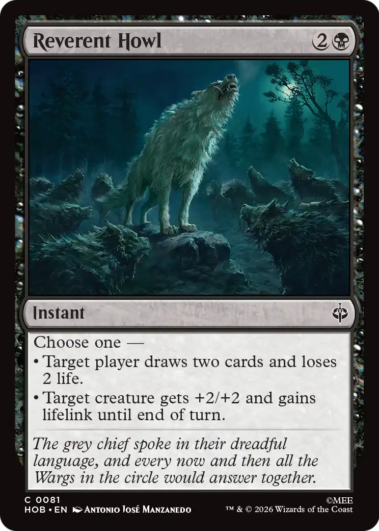 Reverent Howl [The Hobbit] | Cards and Coasters CA