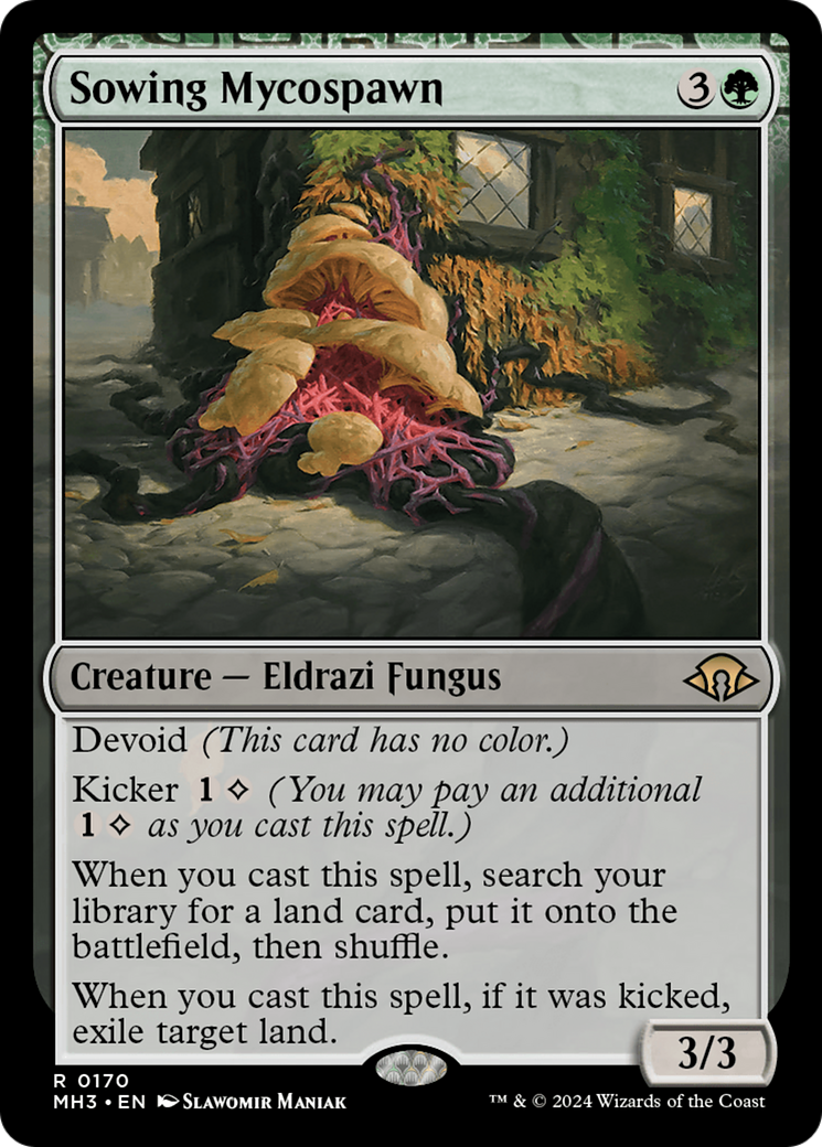 Sowing Mycospawn [Modern Horizons 3] | Cards and Coasters CA