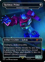 Darksteel Colossus - Optimus Prime (Borderless) [Secret Lair Drop Series] | Cards and Coasters CA