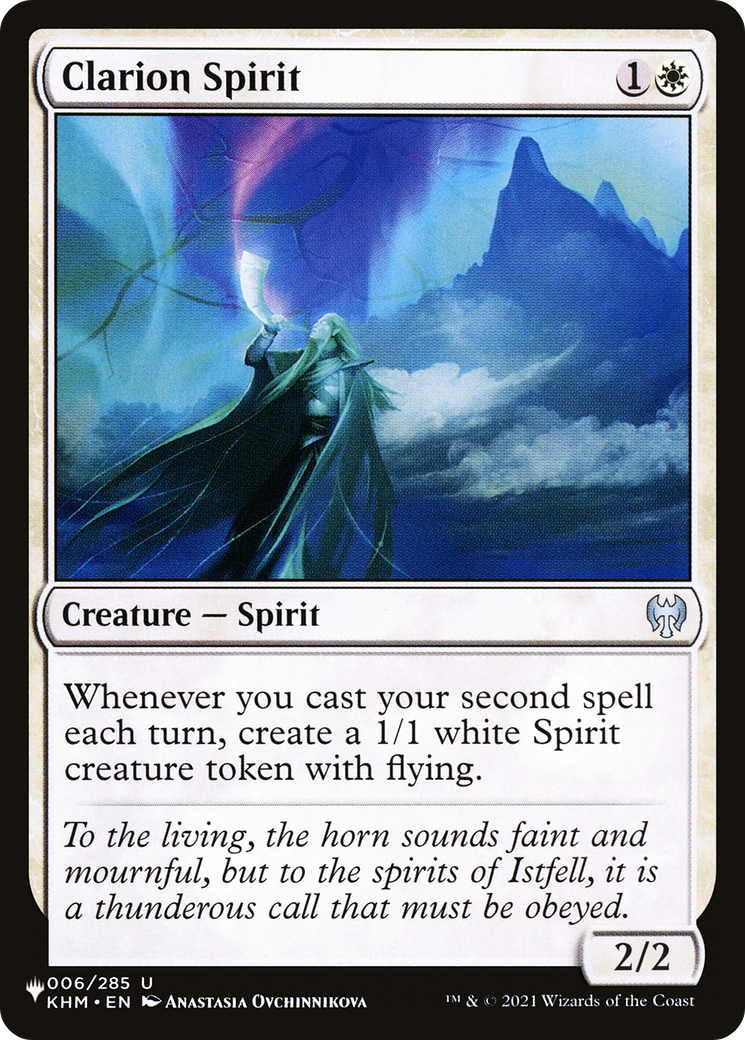 Clarion Spirit [The List Reprints] | Cards and Coasters CA