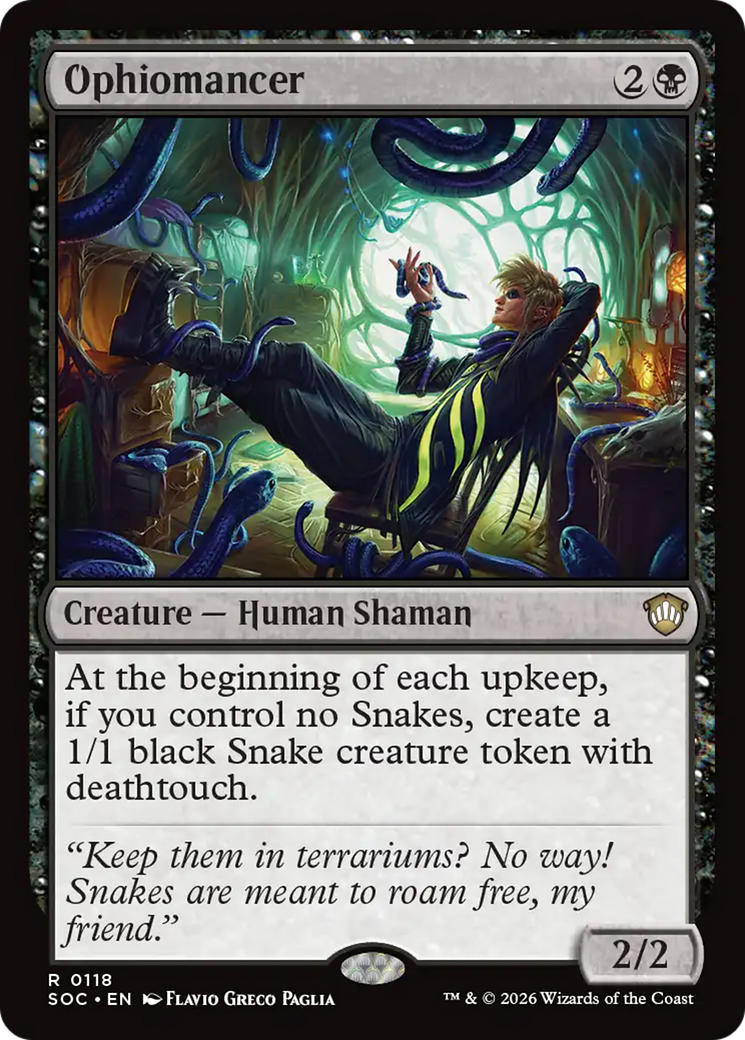 Ophiomancer [Secrets of Strixhaven Commander] | Cards and Coasters CA