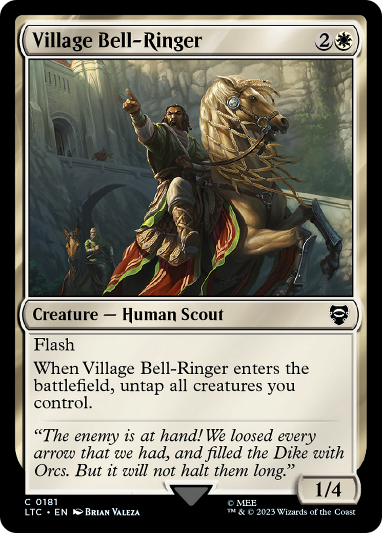 Village Bell-Ringer [The Lord of the Rings: Tales of Middle-Earth Commander] | Cards and Coasters CA