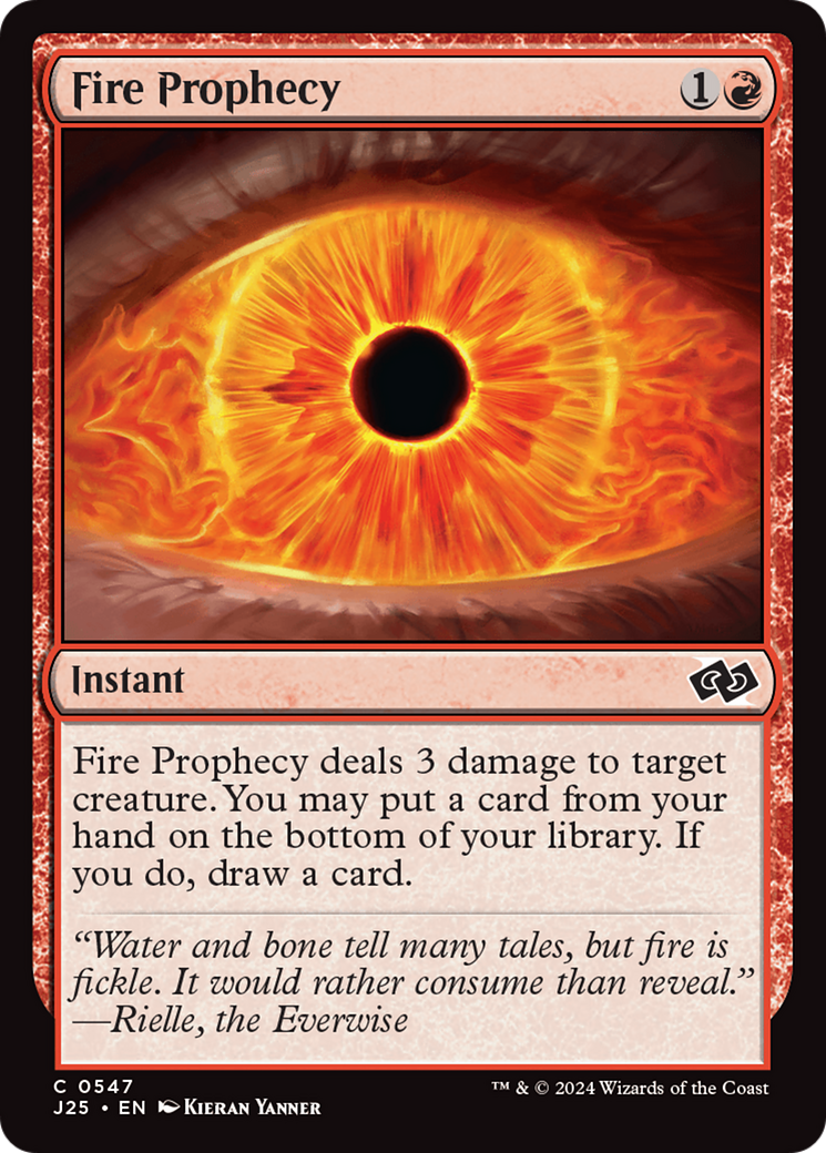 Fire Prophecy [Foundations Jumpstart] | Cards and Coasters CA