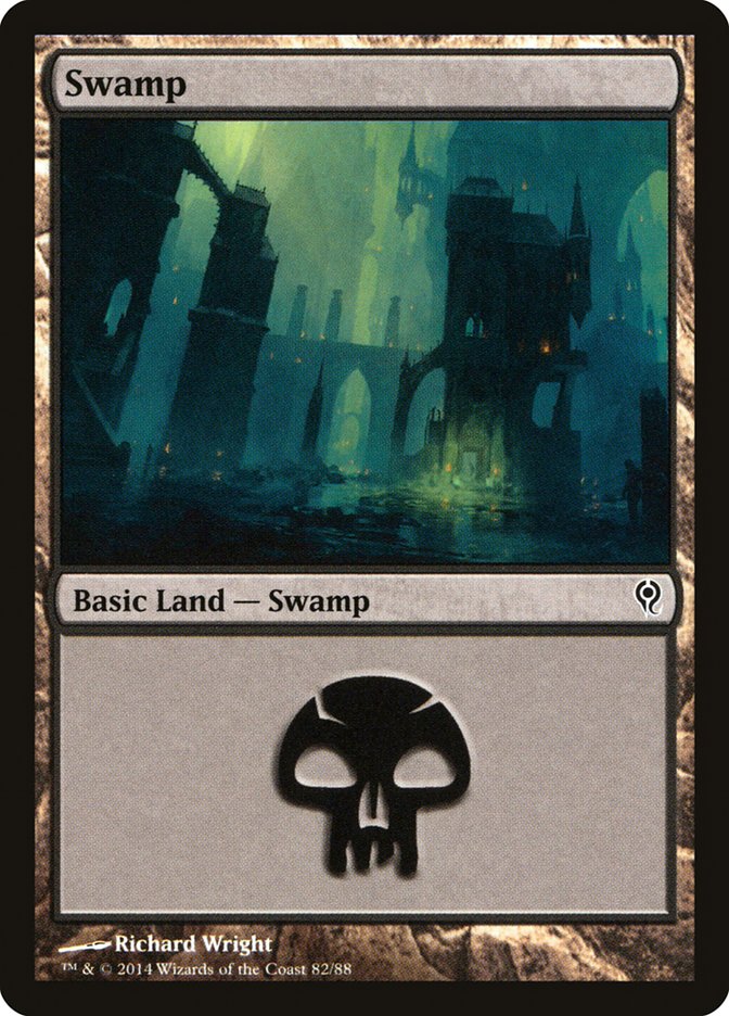 Swamp (82) [Duel Decks: Jace vs. Vraska] | Cards and Coasters CA