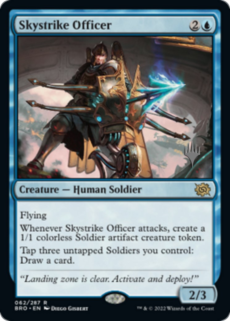 Skystrike Officer (Promo Pack) [The Brothers' War Promos] | Cards and Coasters CA