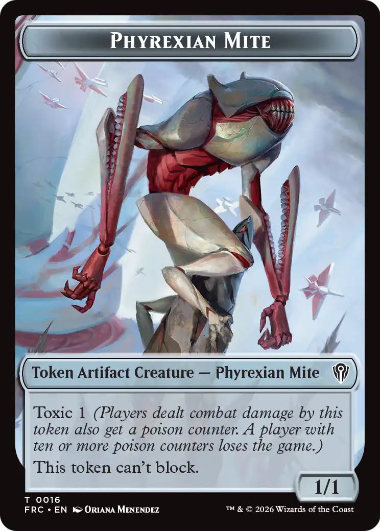 Kobolds of Kher Keep // Phyrexian Mite Double-Sided Token [Reality Fracture Commander Tokens] | Cards and Coasters CA