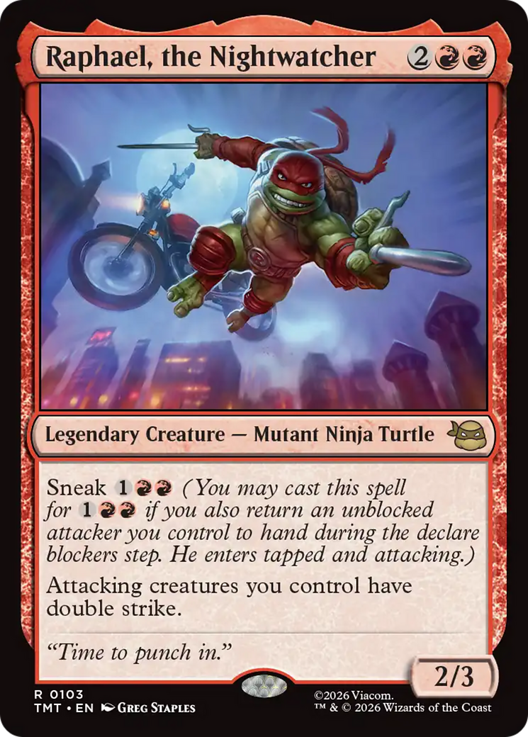 Raphael, the Nightwatcher [Teenage Mutant Ninja Turtles] | Cards and Coasters CA