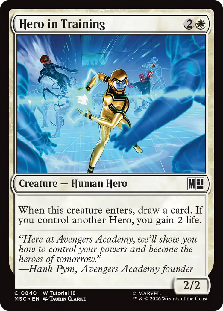 Hero in Training [Marvel Super Heroes Commander] | Cards and Coasters CA