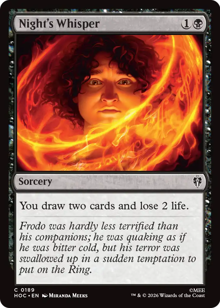 Night's Whisper [The Hobbit: Eternal-Legal] | Cards and Coasters CA