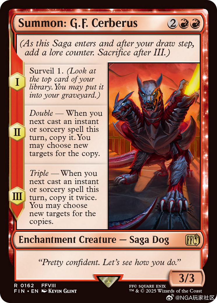 Summon: G.F. Cerberus [FINAL FANTASY] | Cards and Coasters CA