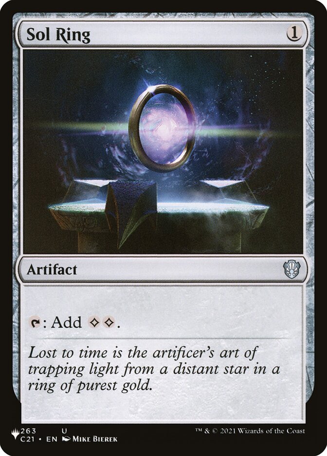 Sol Ring [Secret Lair: Heads I Win, Tails You Lose] | Cards and Coasters CA