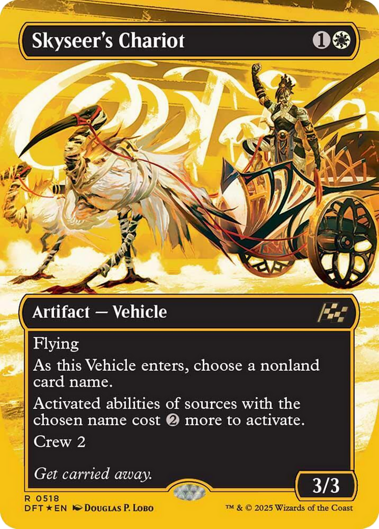 Skyseer's Chariot (Borderless) (First-Place Foil) [Aetherdrift] | Cards and Coasters CA