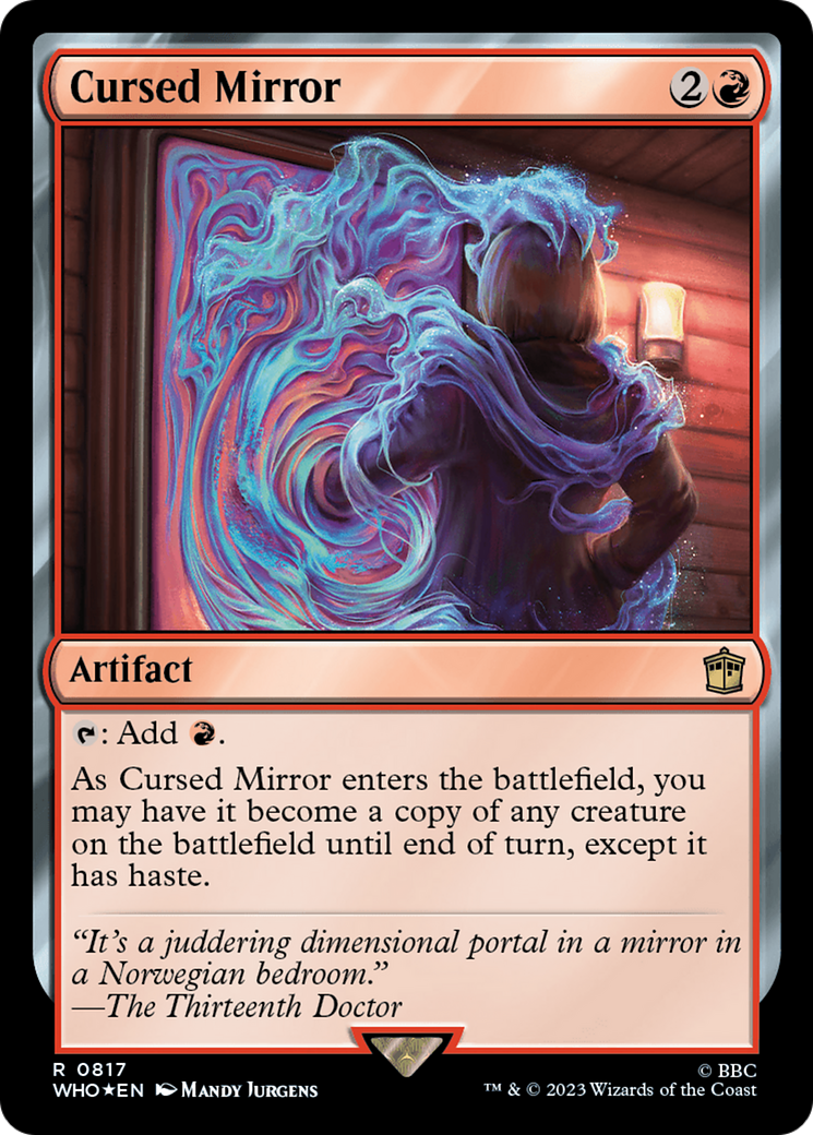 Cursed Mirror (Surge Foil) [Doctor Who] | Cards and Coasters CA