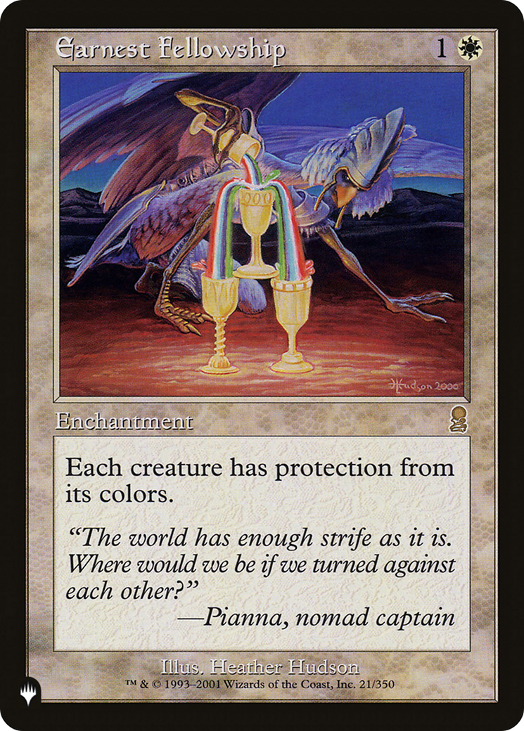 Earnest Fellowship [The List] | Cards and Coasters CA