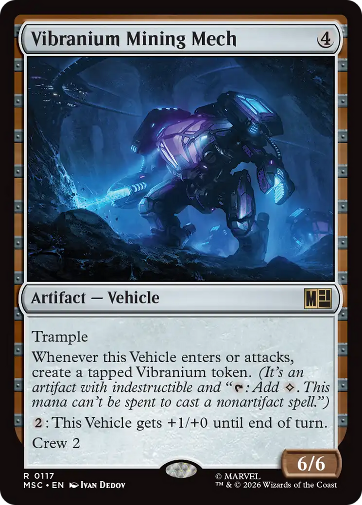 Vibranium Mining Mech (Surge Foil) [Marvel Super Heroes Commander] | Cards and Coasters CA