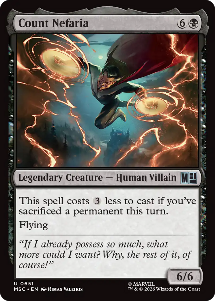 Count Nefaria [Marvel Super Heroes Commander] | Cards and Coasters CA
