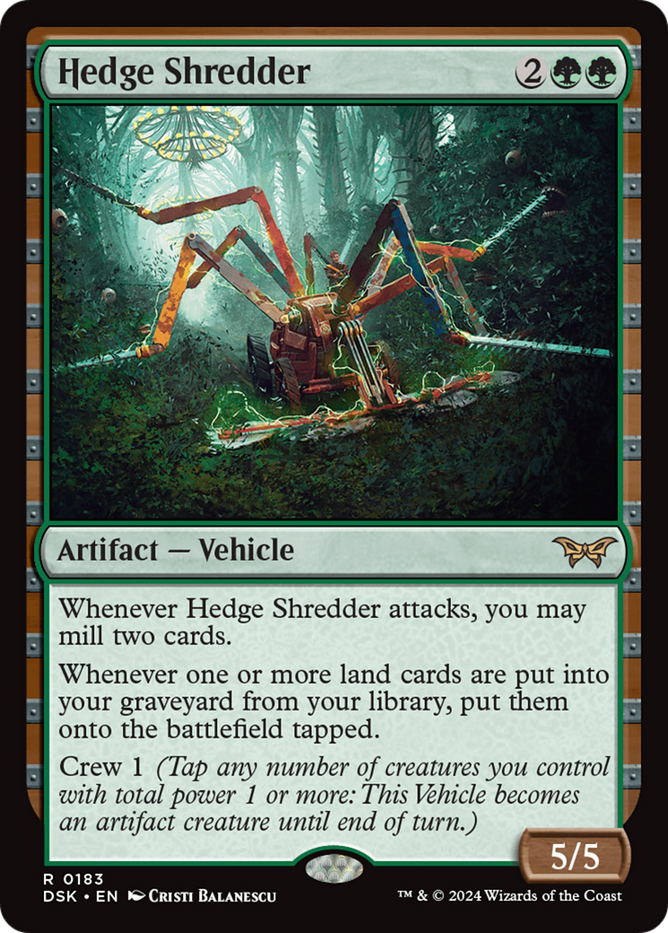 Hedge Shredder [Duskmourn: House of Horror] | Cards and Coasters CA