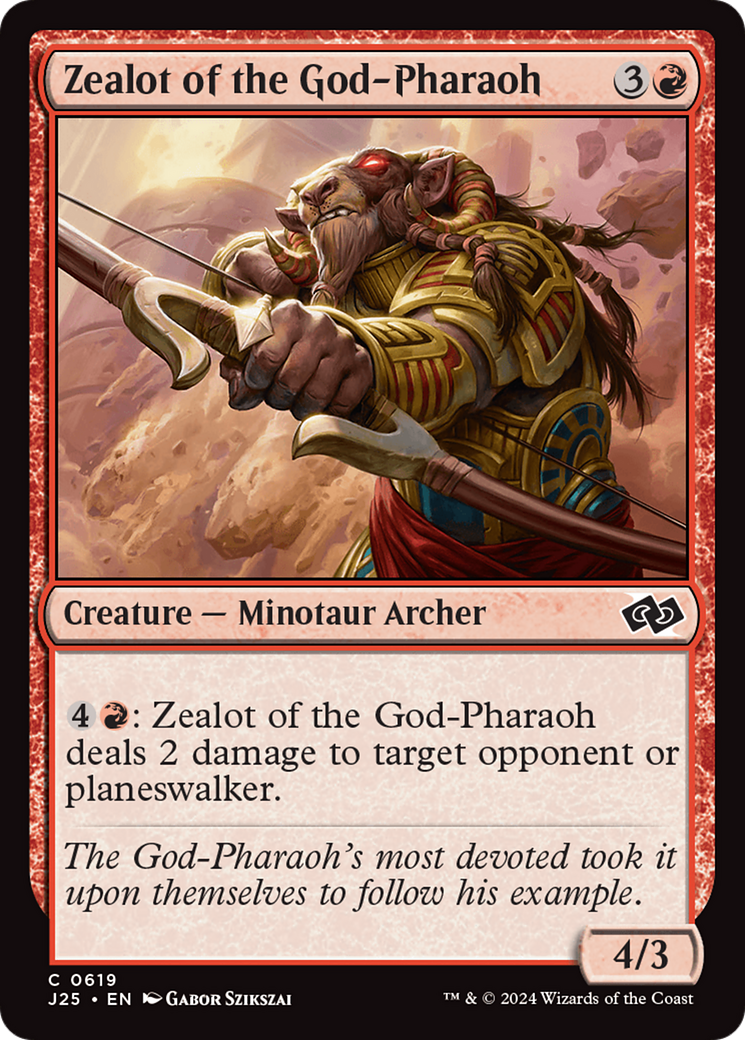 Zealot of the God-Pharaoh [Foundations Jumpstart] | Cards and Coasters CA