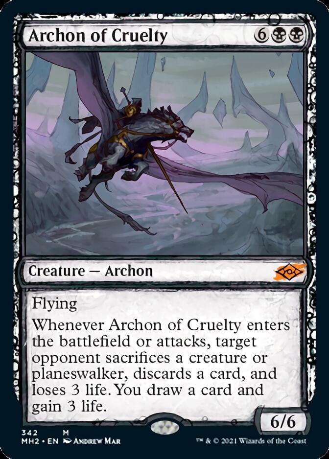 Archon of Cruelty (Sketch) [Modern Horizons 2] | Cards and Coasters CA