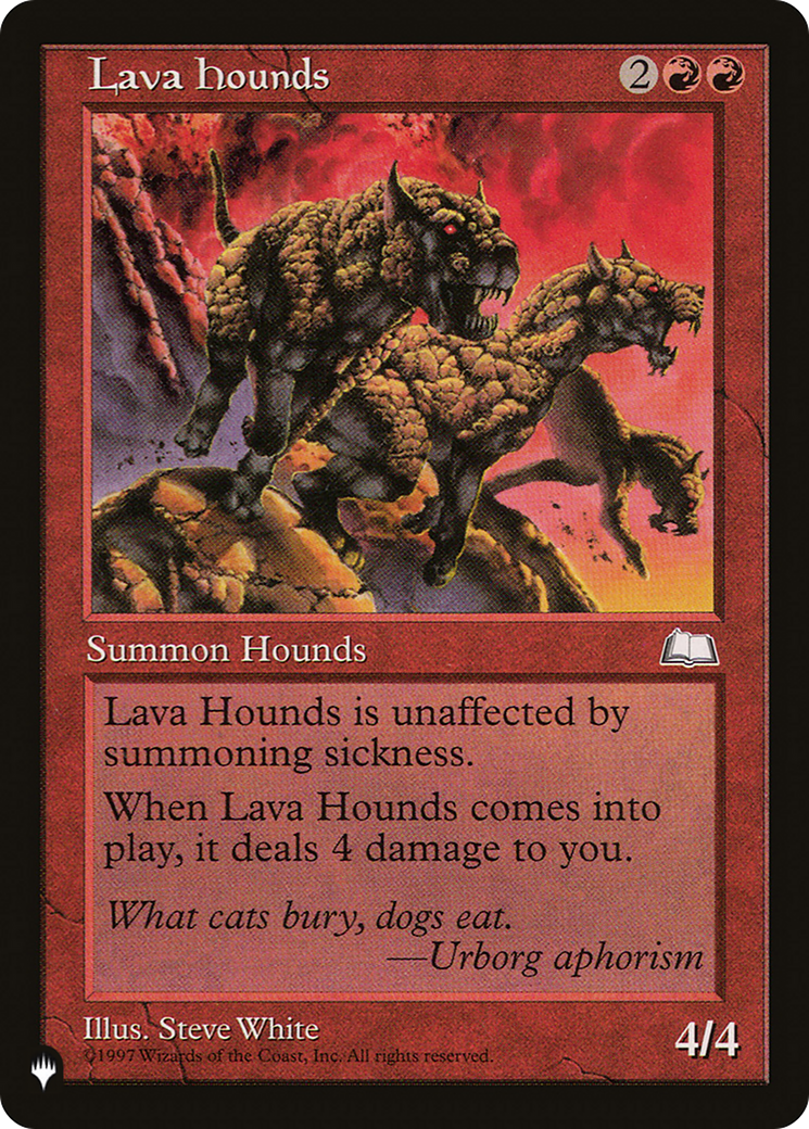 Lava Hounds [The List Reprints] | Cards and Coasters CA