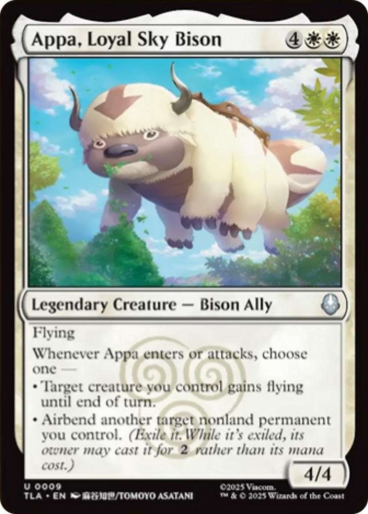 Appa, Loyal Sky Bison [Avatar: The Last Airbender] | Cards and Coasters CA