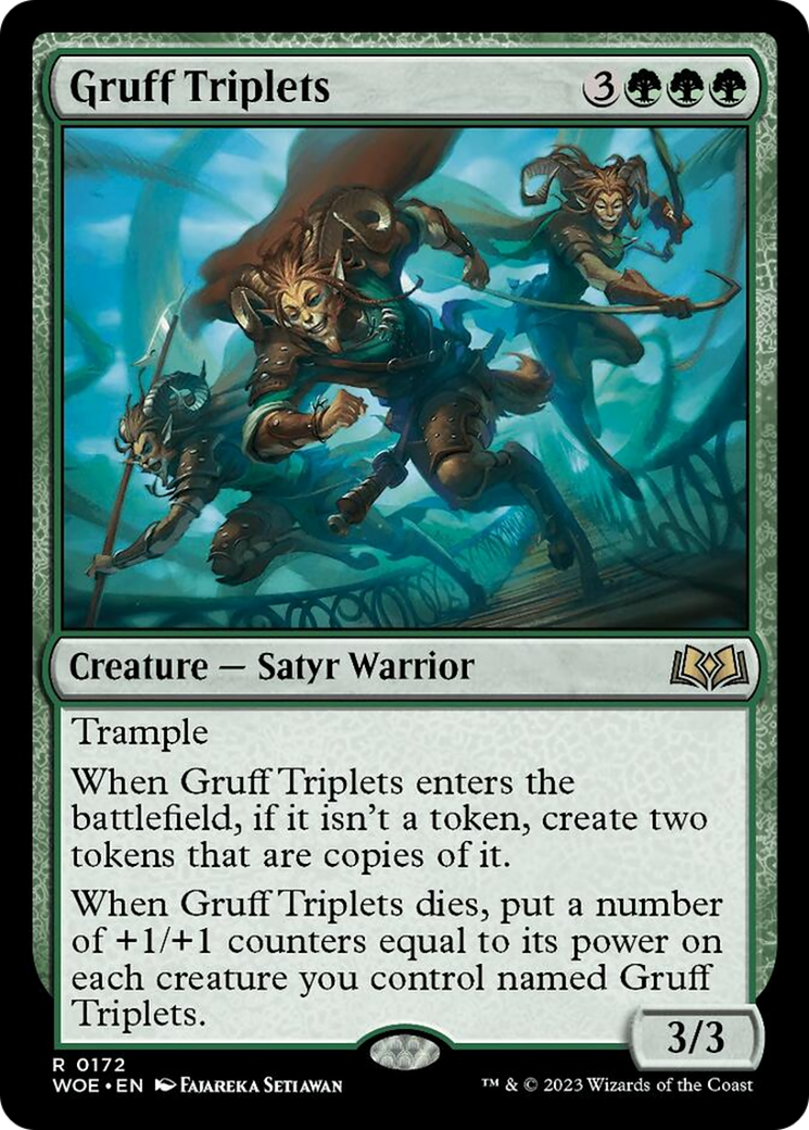 Gruff Triplets [Wilds of Eldraine] | Cards and Coasters CA